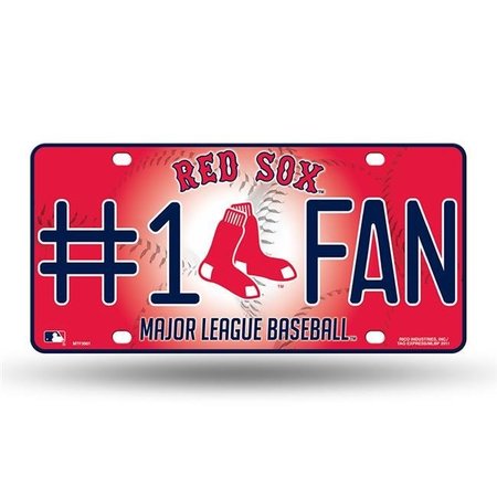 RICO INDUSTRIES Rico Industries MTF3901 No.1 Fan Metal Tag - Boston Red Sox MTF3901